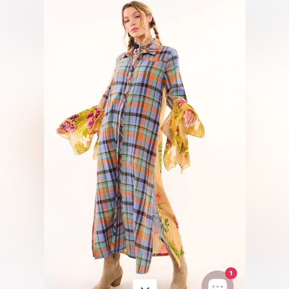 Beautiful Lover Aratta Maxi Duster NWT Aratta Silent Journey - Picture 4 of 13